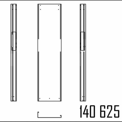 140625961 - SIDE PANEL LEFT F.COLUMN S MPD OR   STAINLESS STEEL